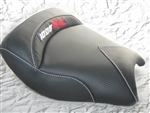 Custom Honda CBR 1000RR Front Seat Black Carbon Fiber w/Red & Silver Embroidering