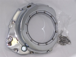 Custom Chrome GSXR See Through Clutch Cover "Clear"