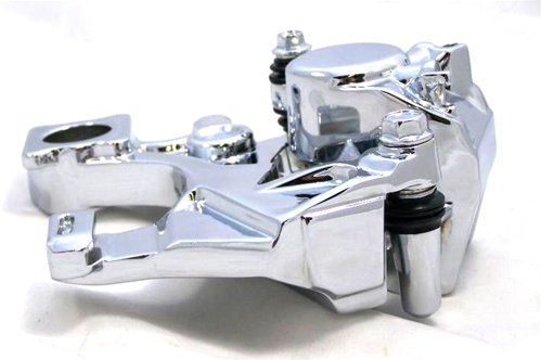 Chrome Hayabusa Rear Brake Caliper & Hanger