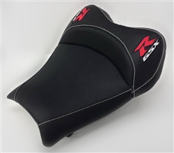 "New Image" Black/Red & Silver GSXR 600/750/1000 Custom Shaped & Covered Front Seat