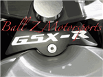 Custom 2006-2007 GSXR 600/750 Black/Silver GSXR Engraved Front Tank Pad