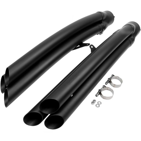 Honda GL1800 Black Cobra 6 into 6 Slip-On Mufflers (Part# 1217B)