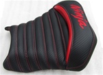 Custom 250R Ninja "New Image" Carbon Fiber Red Pin & Tuck Custom Driver Seat