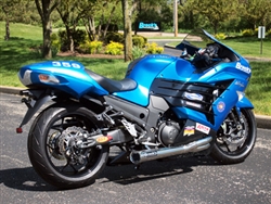 Brock's Performance TiWinder Polished 18" Muffler Race Baffle Kawasaki ZX-14 (06-12) Full Exhaust System