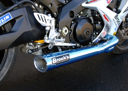 Brock's Performance Tiwinder Blue Race Baffle Suzuki GSX-R1000