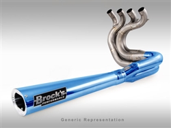 Brock's Performance Tiwinder Blue 18" Muffler Race Baffle Suzuki Hayabusa (99-11) Exhaust System