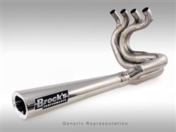 Brock's Performance Tiwinder Polished 18" Muffler Race Baffle Suzuki Hayabusa (99-11) Exhaust System