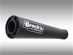 Brock's Performance Short Meg Black 14" Muffler Suzuki GSX-R1000 (07-08) Exhaust System