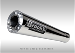 Brock's Performance Short Meg 14" Muffler Suzuki GSX-R1000 (01-04) Exhaust System