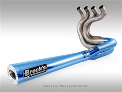 Brock's Performance Tiwinder Blue Street Baffle Suzuki B-King (08-09) Exhaust System