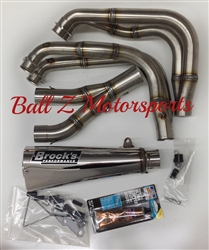 Hayabusa Brock's Peformance Polished 14" Alien Head 2 Full Exhaust System