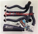 Hayabusa Brock's Peformance Black Ceramic Coated 14" Alien Head 2 Full Exhaust System