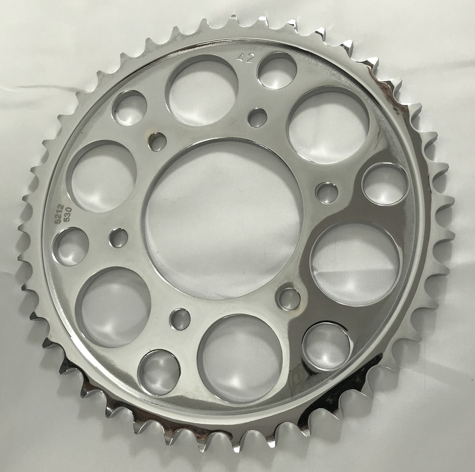 Driven Chrome Steel 42 th tooth Rear Sprocket for RC Component Wheels