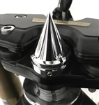 Spike Chrome Yoke Triple Tree Stem Nut Cap