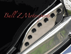 1999-2007 Hayabusa Chrome Hole Shot Side Tank Pads