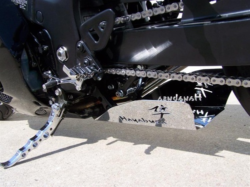 Chrome Hayabusa/GSXR Tribal Front & Rear Foot Pegs