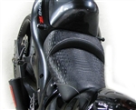 Hayabusa Custom Shaped Black Gator Front Seat w/Silver Stitching