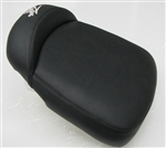 "New Image" Custom Shaped/Covered Hayabusa Passenger Seat w/Chrome Embroidering