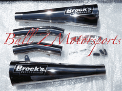 Hayabusa Polished Brock's Performance Full Alien Head Exhaust System!