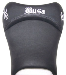 "New Image" Hayabusa Custom Shaped & Covered Front Seat w/Chrome Embroidering