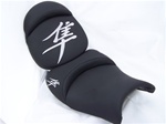 Custom Hayabusa Black/Chrome Embroidered Front & Rear Seats