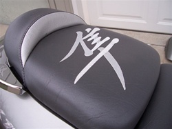 Hayabusa Front & Rear Seats Grey/Silver w/Silver Embroidering