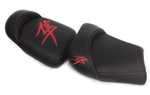 Custom Hayabusa Black/Red Front & Rear Seats