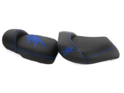 Custom Hayabusa Black/Blue Front & Rear Seats