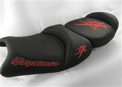 Hayabusa Custom Shaped Front & Rear Seats w/Red Embroidering