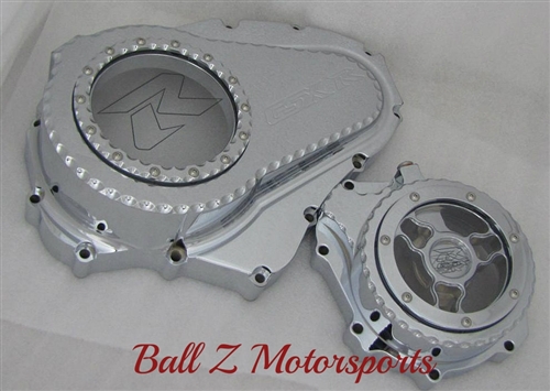 Custom Chrome Ball Cut 09-14 GSXR 1000 See Through Clutch Cover