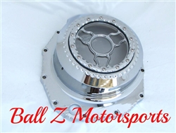 Custom Chrome Hayabusa B-King See Through Wicked Clutch Cover "Clear"