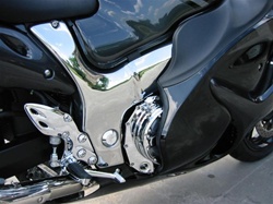 Hayabusa Chrome Frame Covers