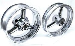 Chromed Stock/OEM Hayabusa Front/Rear Wheels