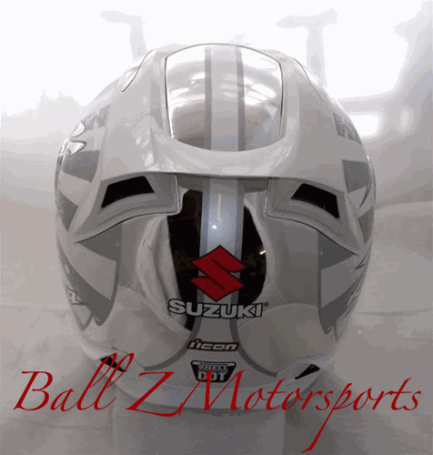 white hayabusa helmet